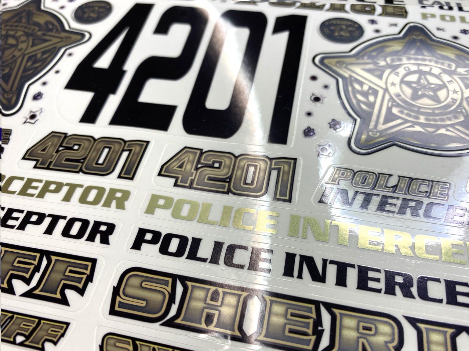 rc police stickers