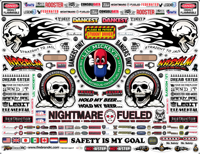 SPONSOR LOGOS 6 DECALS - Image 2