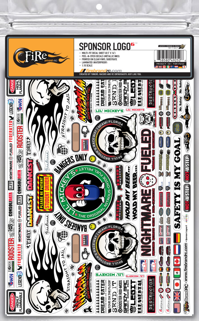 SPONSOR LOGOS 6 DECALS