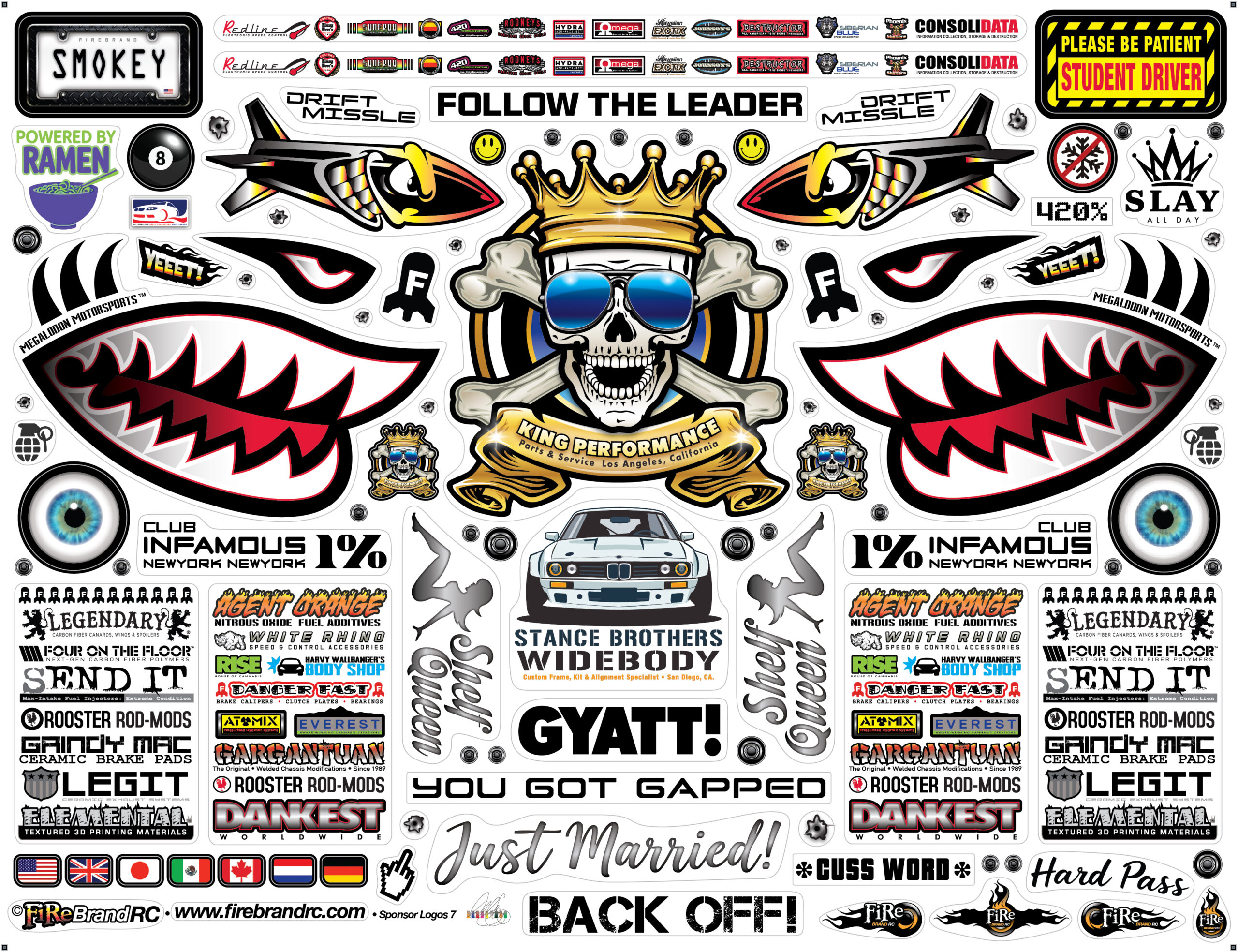 SPONSOR LOGO 7 DECALS - Image 2