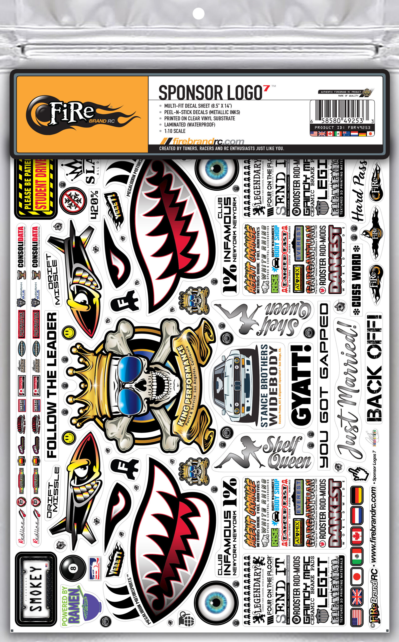 SPONSOR LOGO 7 DECALS