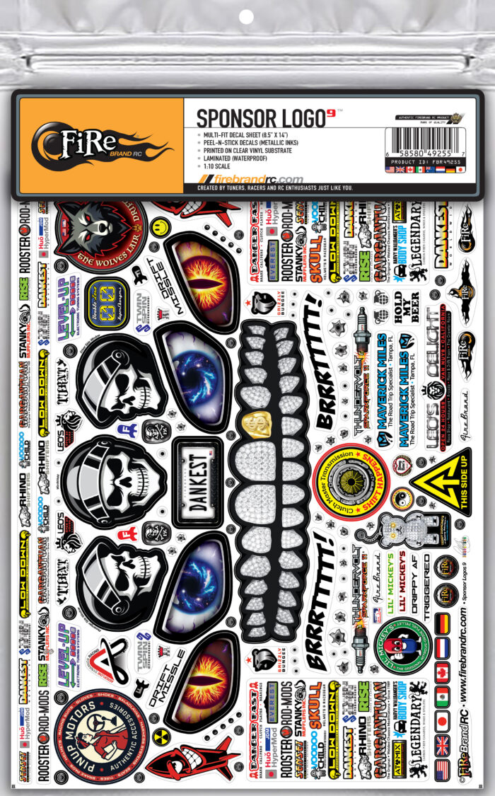 SPONSOR LOGO 9 DECALS